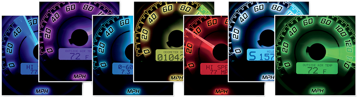 DAKOTA DIGITAL MVX-8K Series Analog/Digital Gauge Kit — 8604WGK Model