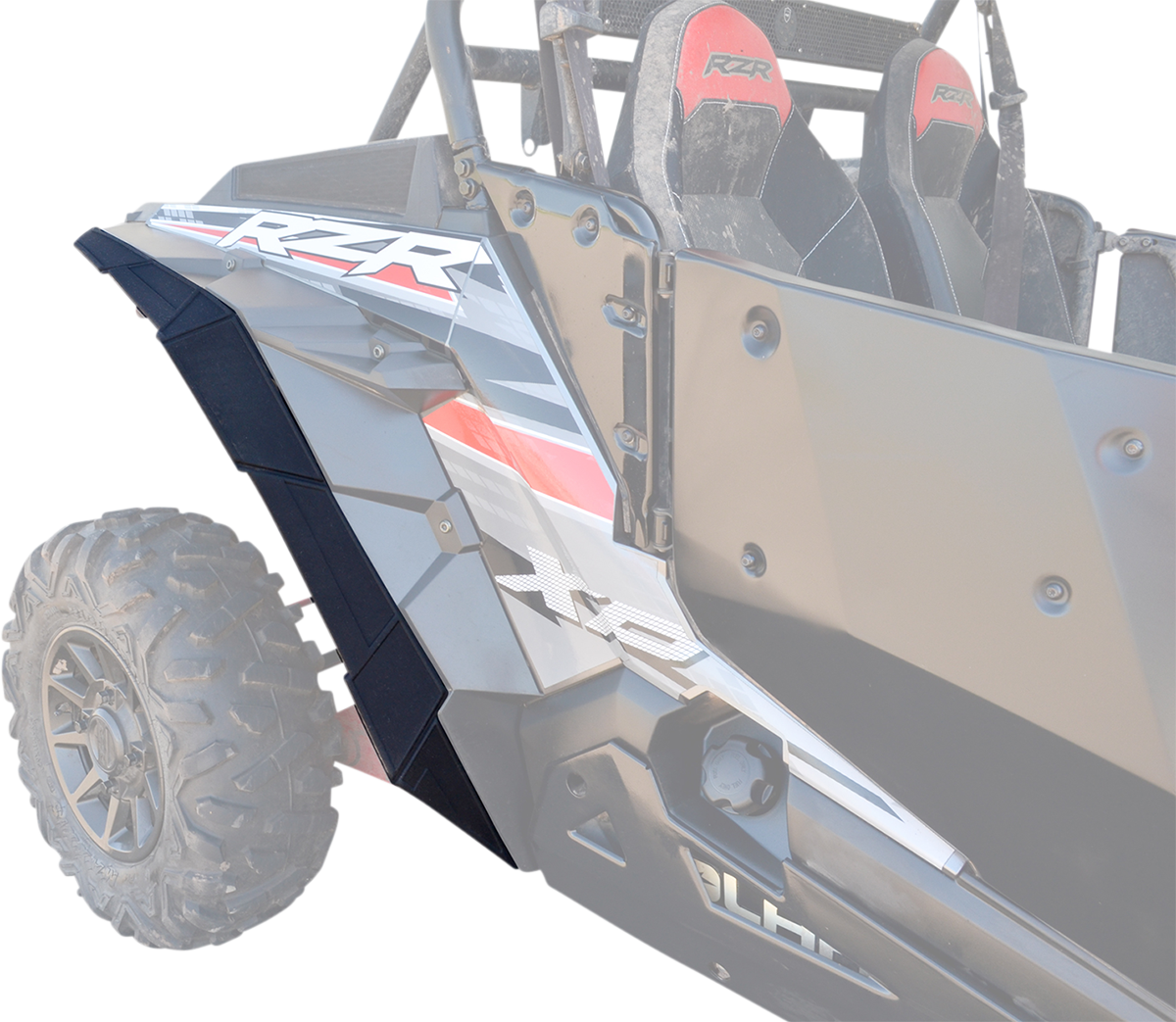 Powermadd Rear Fender Flare Extension Kit Polaris RZR XP 900 / 1000 (64 Inch) 2014-2022