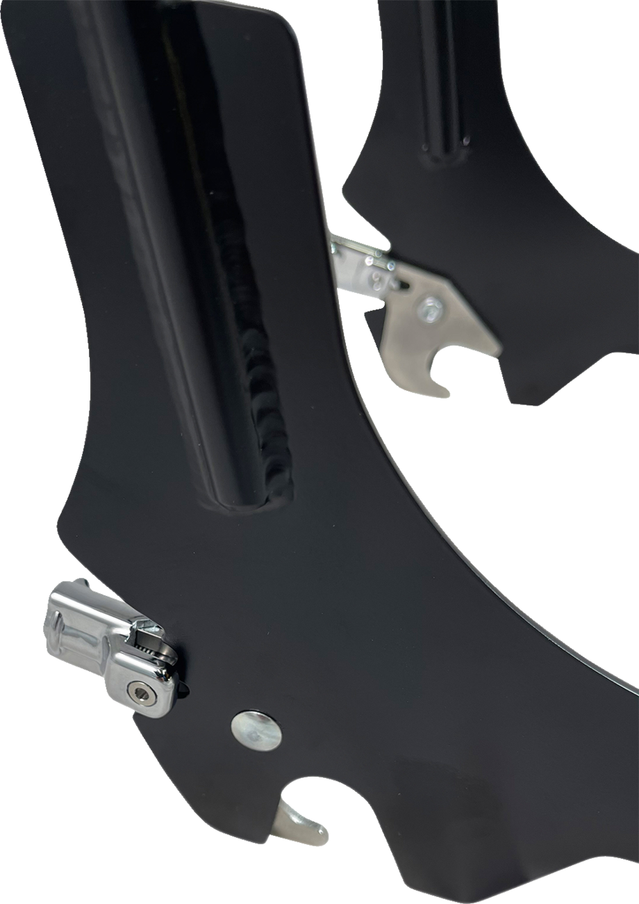 Motherwell Quick Release Sissy Bar - 23" - With Pad - Matt Black Harley Davidson