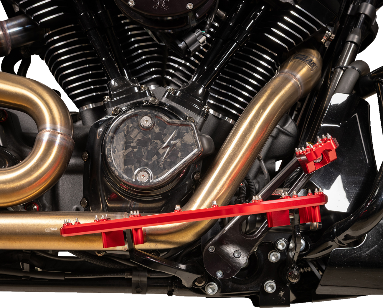 Thrashin supply co. Aggressor Floorboards - Red Harley Davidson