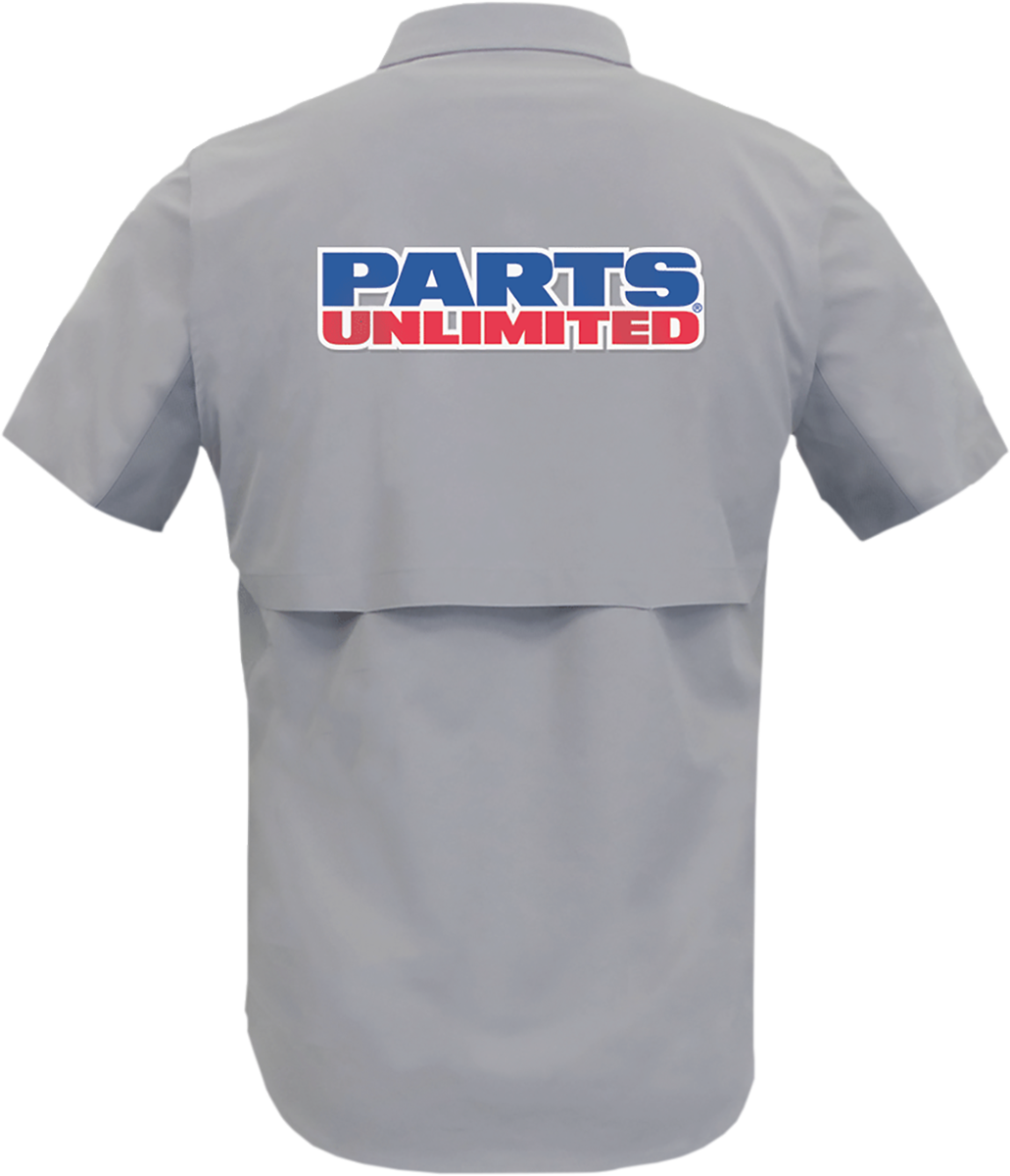 Throttle threads Parts Unlimited Vented Shop Shirt