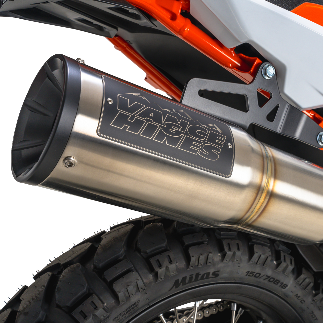 Vance & hines Adventure Hi-Output 450 Slip-On Muffler - Stainless Steel KTM/Husqvarna