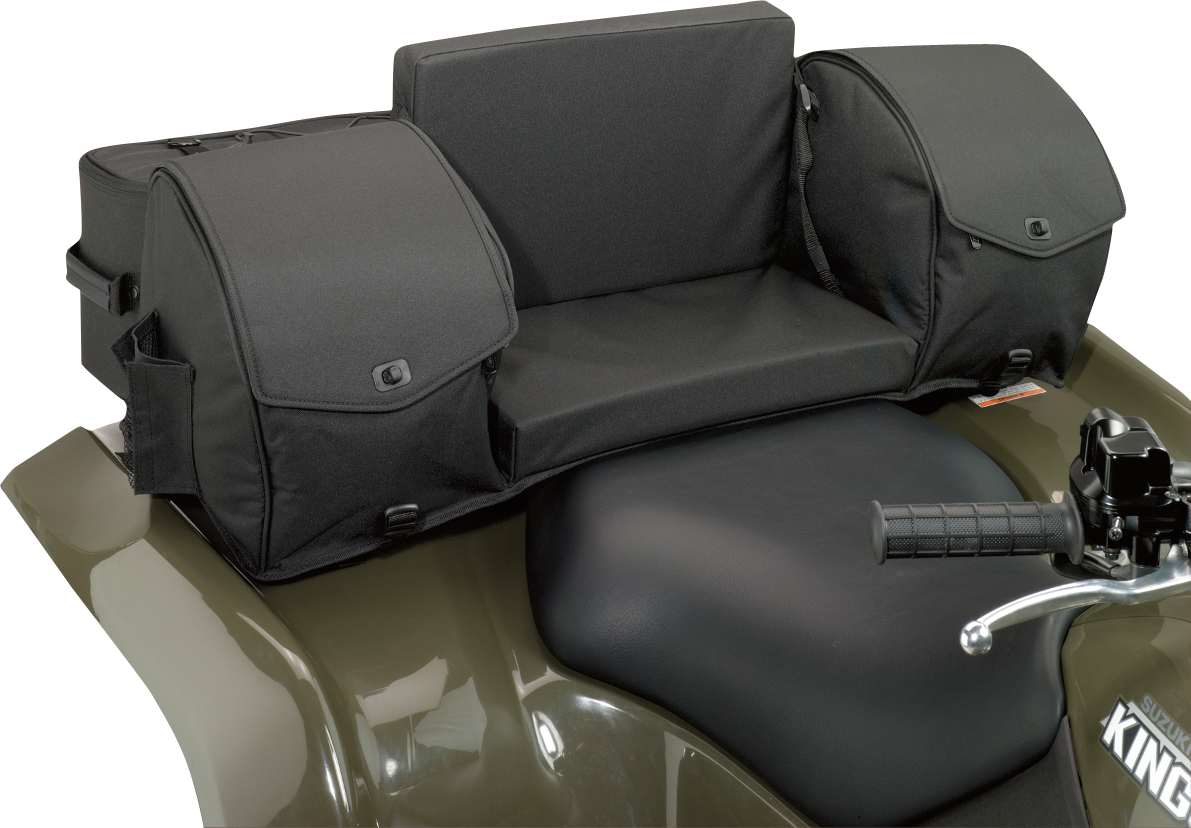 Moose Black 37" x 19" x 12" Rear Ridgetop ATV Storage Rack Bag & Foam Seat