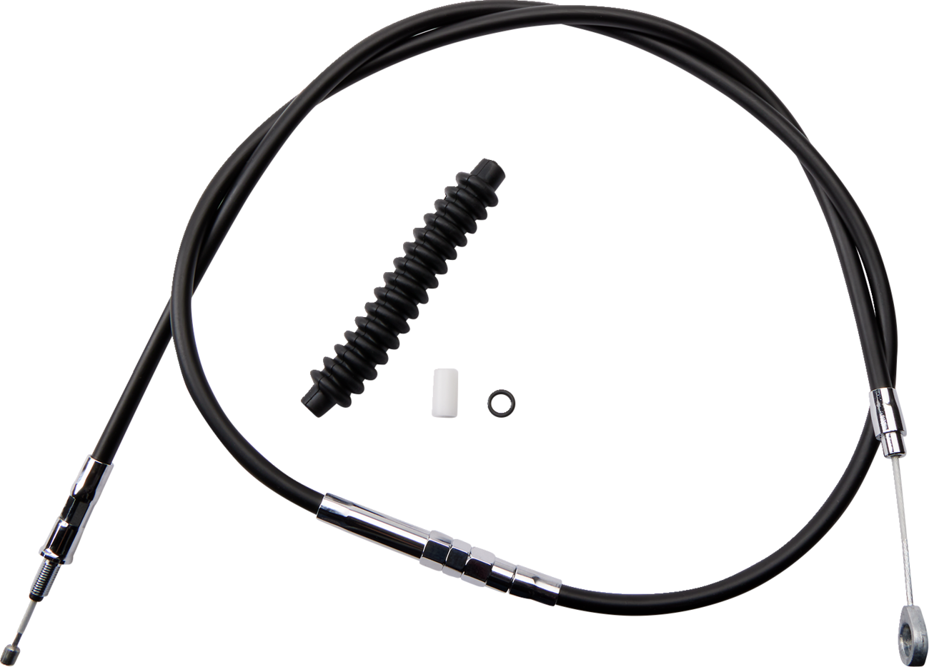 Drag specialties High-Efficiency Black Vinyl Clutch Cable - 58-11/16" 2011-2013 Harley Davidson FXS Blackline / 2007-2009 Harley Davidson FXSTB Night Train