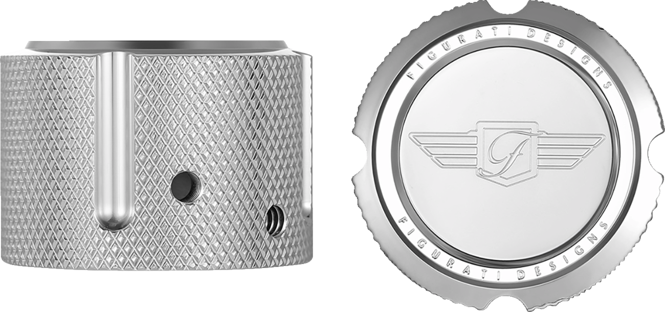 Figurati Designs Front Axle Nut Covers for Harley 2002-2025