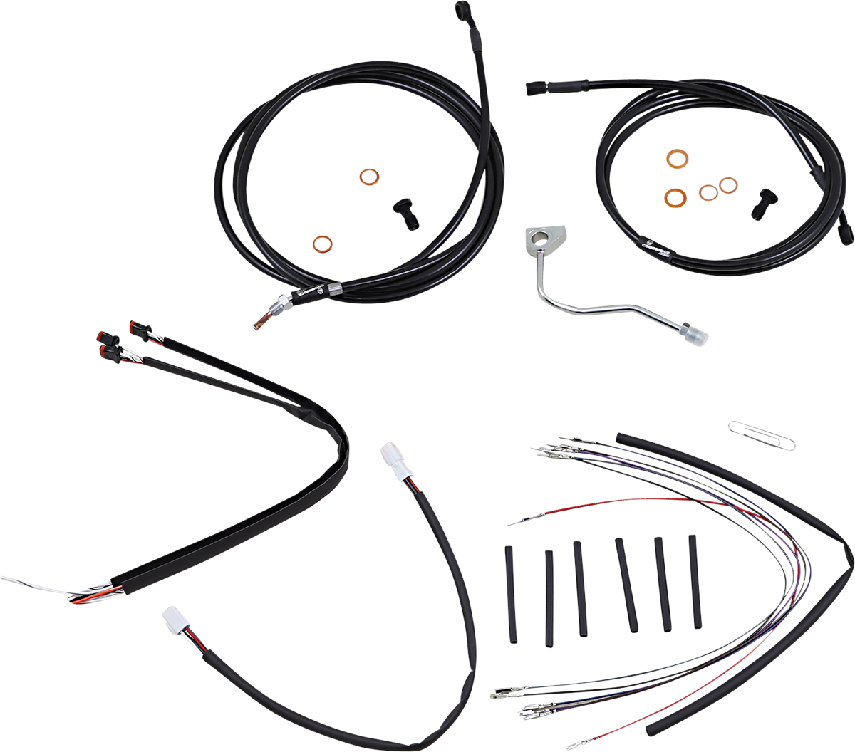 Burly Handlebar Cable Installation Kit For Harley Road Glide w/ ABS 2015-2016