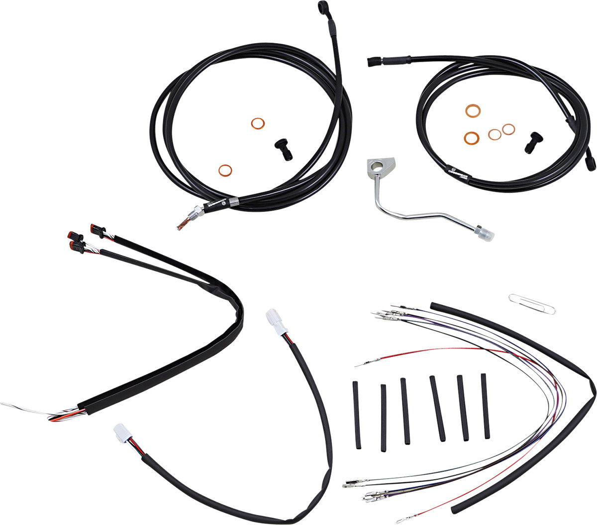 Burly Handlebar Cable Installation Kit For Harley Road Glide w/ ABS 2015-2016