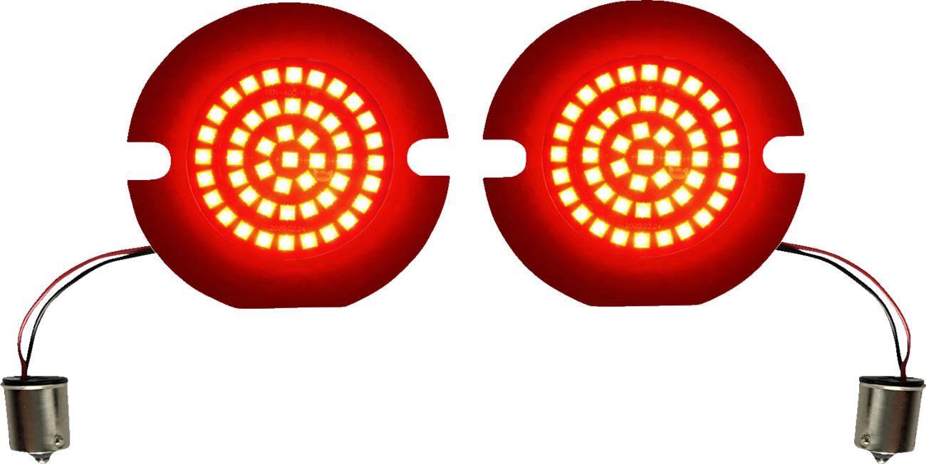 CUSTOM DYNAMICS Genesis® 4 Solid Red Flat Rear Turn Signal Insert