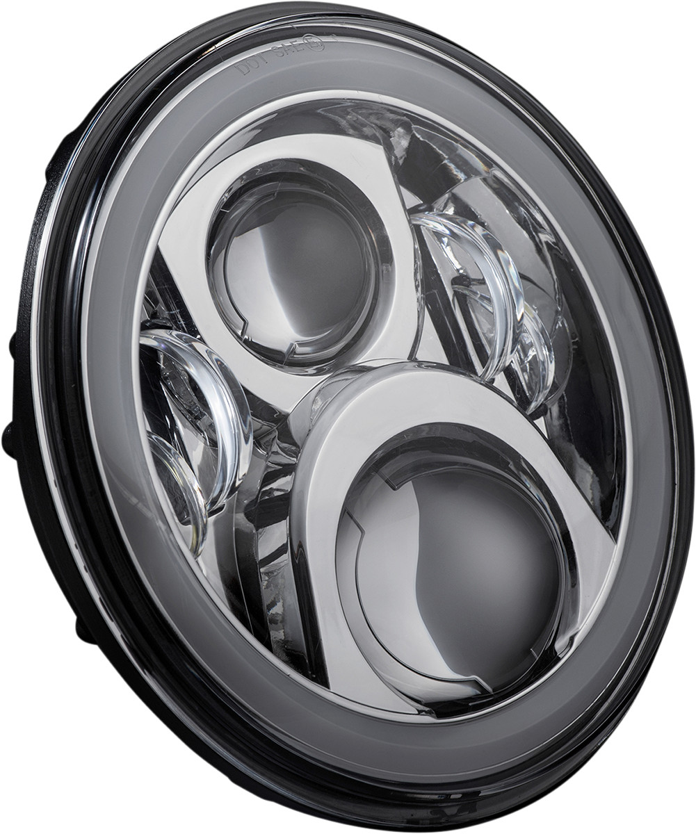 Custom Dynamics ProGLow 7" LED Headlamp For Harley Softail / Touring 1986-2025