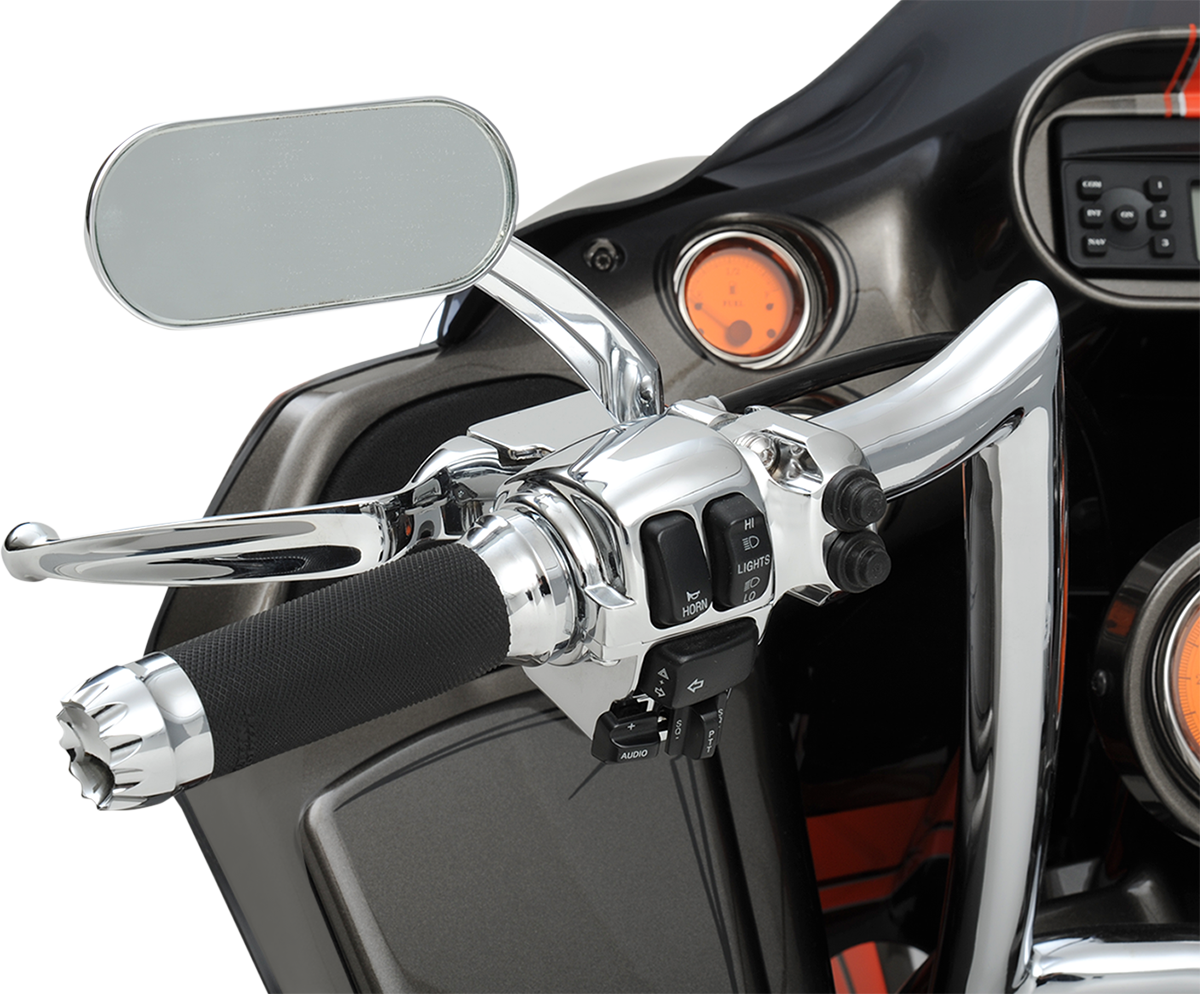 Drag specialties Mirror - Side View - Oval - Chrome - Each