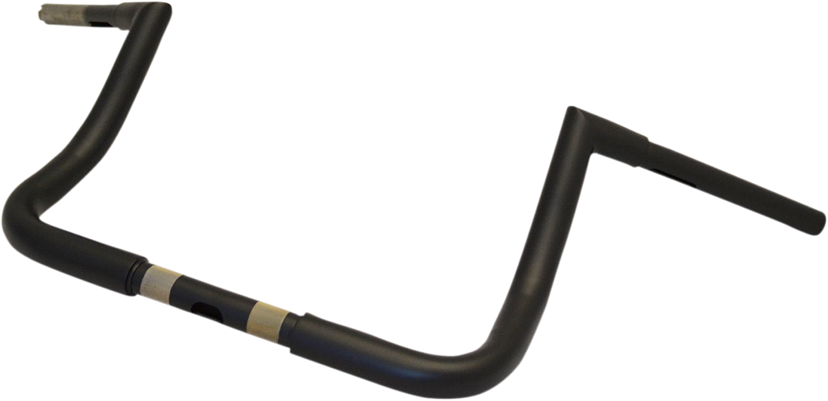 La choppers 1-1/4" Twin Peaks Touring Handlebar - 10" - Flat Black Harley Davidson