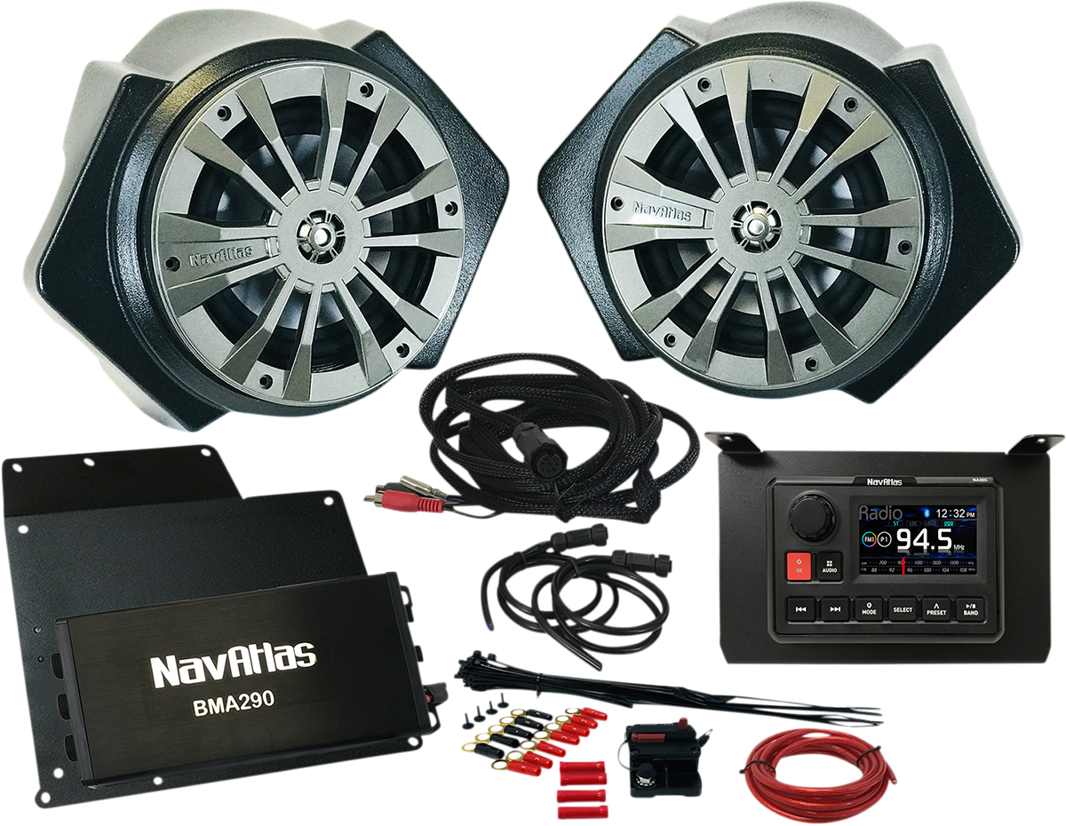 NAVATLAS Audio Kit Zone 2 for with Speaker Pods Polaris RZR
