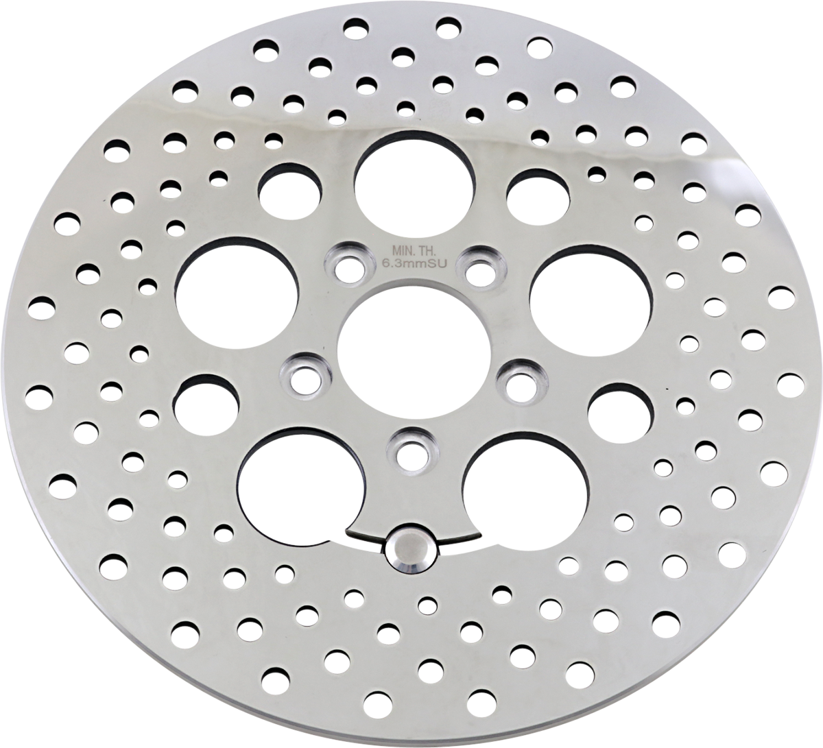 Drag specialties Drilled Brake Rotor - Rear - 11.8" - Touring Harley Davidson