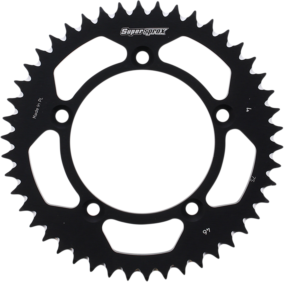 Supersprox Rear Sprocket - Black - Husqvarna/KTM - 46 Tooth 46T