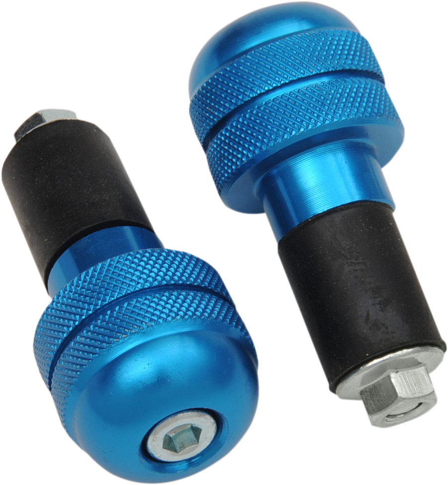 K&s technologies Anti-Vibration Handlebar End - Blue