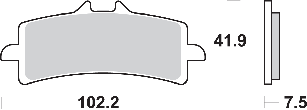 SBS HS Sintered Front Brake Pads 841HS