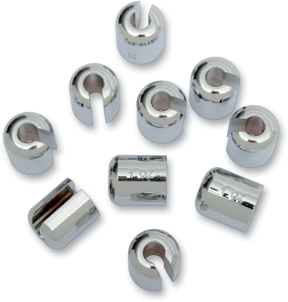 Chrome/Zinc Spoke Wheel Weights