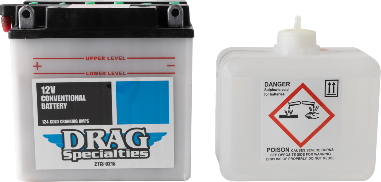 Drag specialties Battery Kit - CB7-A 1970-1978 Harley Davidson XLCH / 1971-1978 Harley Davidson FX Super Glide