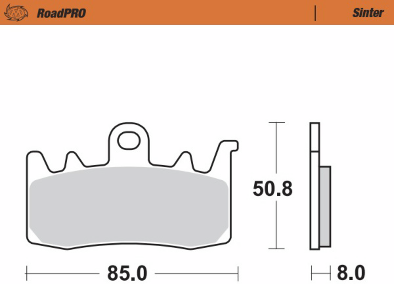 MOTO-MASTER Road Pro Sintered Front Brake Pads