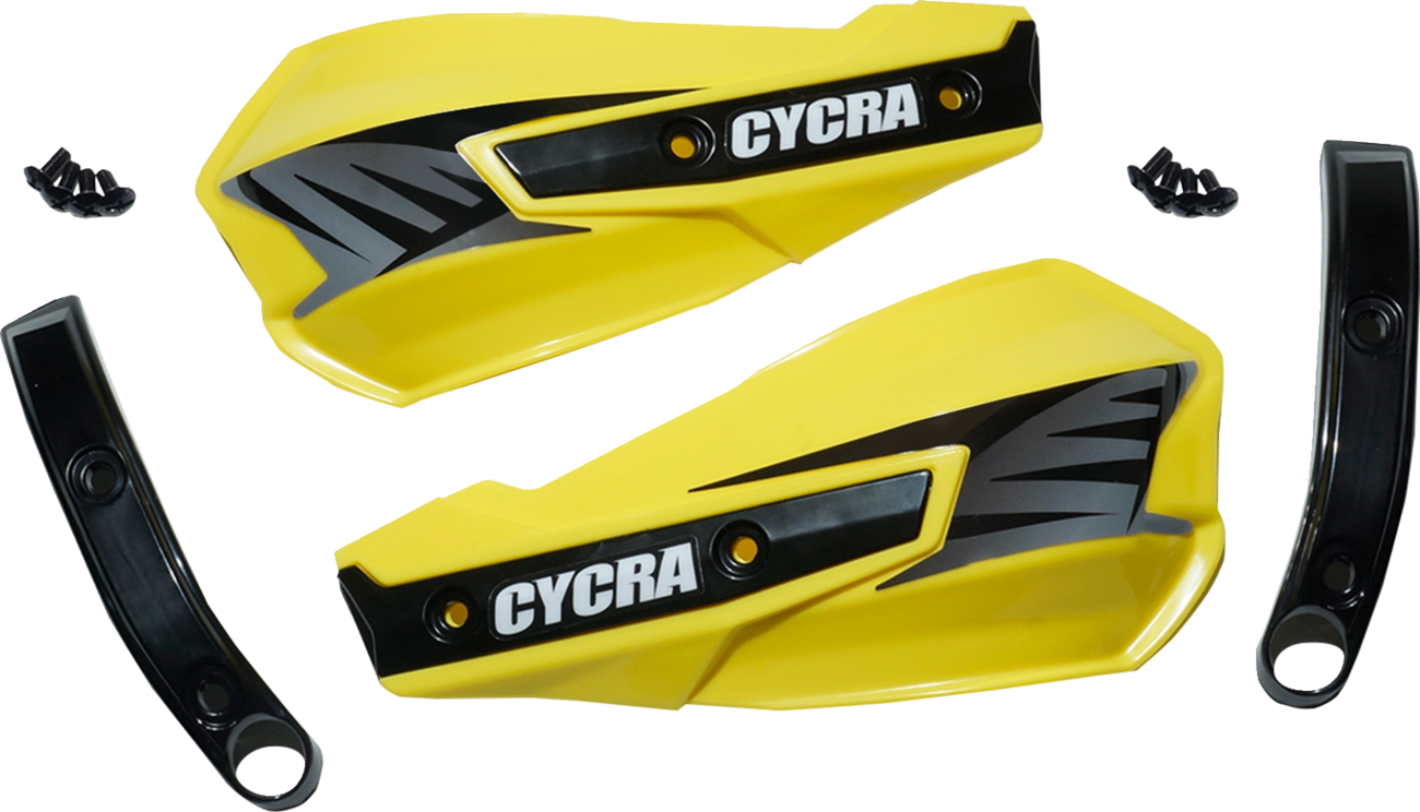 Cycra Replacement Vortex Handshields w/ Abrasion Guards - Yellow