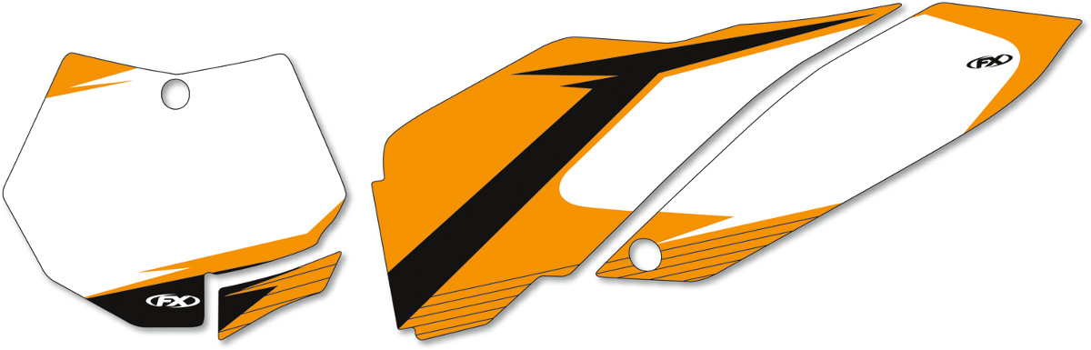 Factory Effex Graphic Number Plate Backgrounds KTM SX / XC 2007-2010
