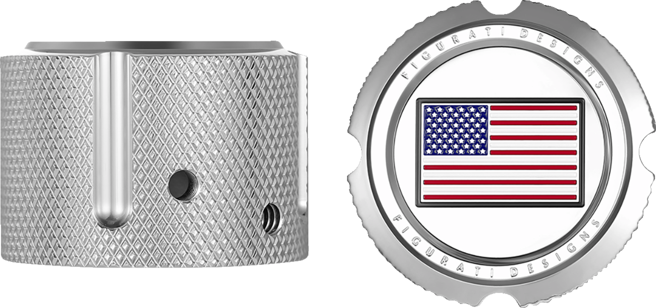 Figurati Designs Front Axle Nut Covers for Harley 2002-2025