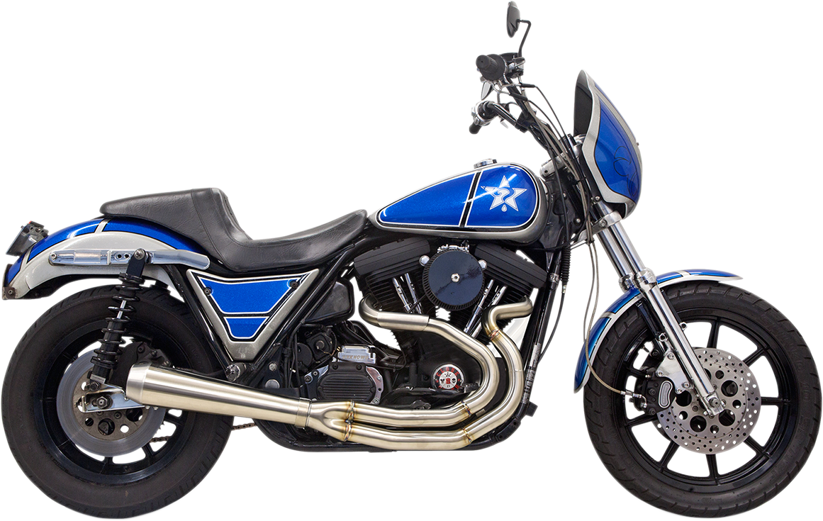 Bassani 2-1 Road Rage Exhaust for 84-00 Harley Davidson FXR FXRS FXRC FXRT