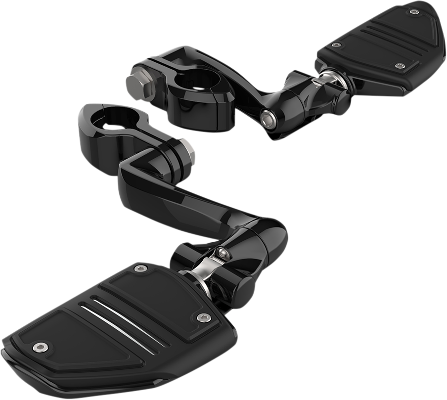 Ciro Twin Rail Highway Bar Footrests With Extended Arm