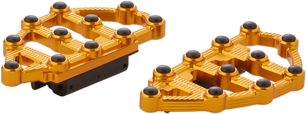 Arlen ness MX Passenger Floorboards - Gold Harley Davidson