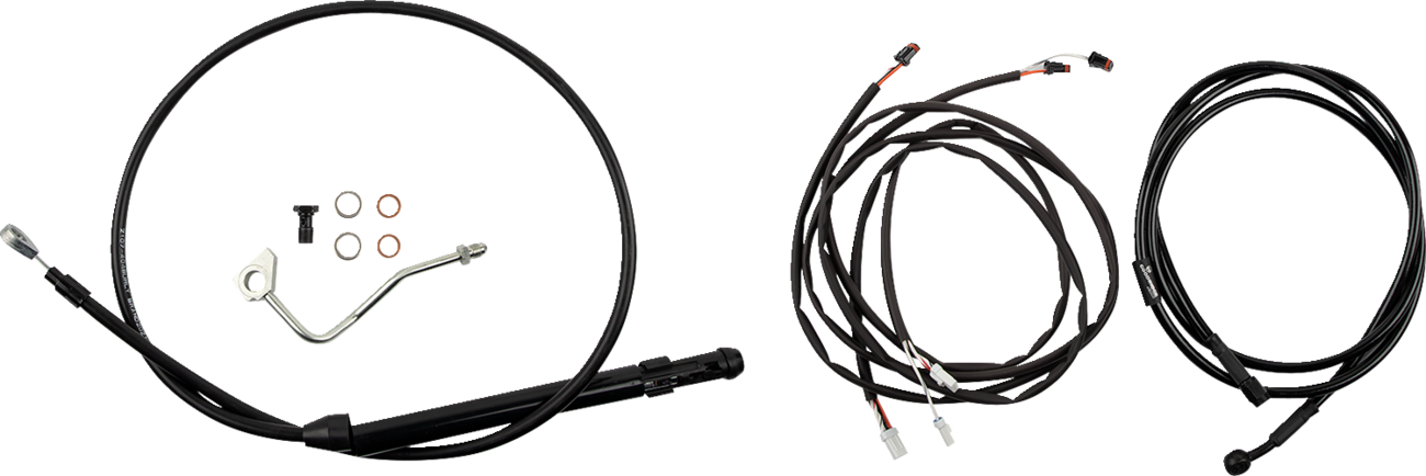 Burly Handlebar Cable Installation Kit For Harley Touring w/ ABS 2021-2025
