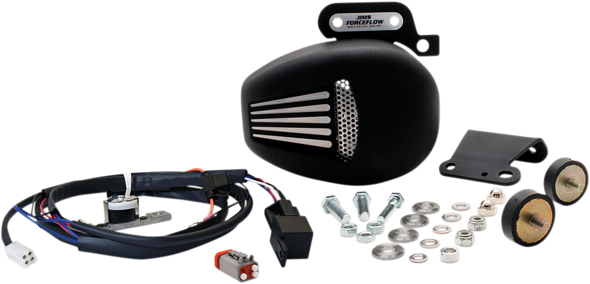 Jims Forceflow Cylinder Head Cooler Kit - Black - M8 Touring Harley Davidson