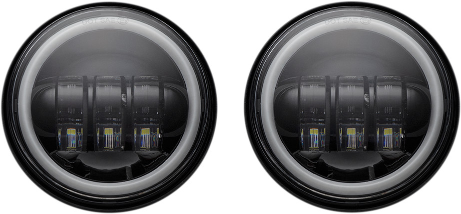 Custom Dynamics 4.5" Halo Passing Lamp For Harley Touring / Softail 2005-2025