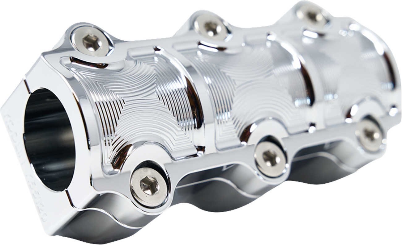Kodlin usa Big Block Risers - Includes Clamp - Chrome