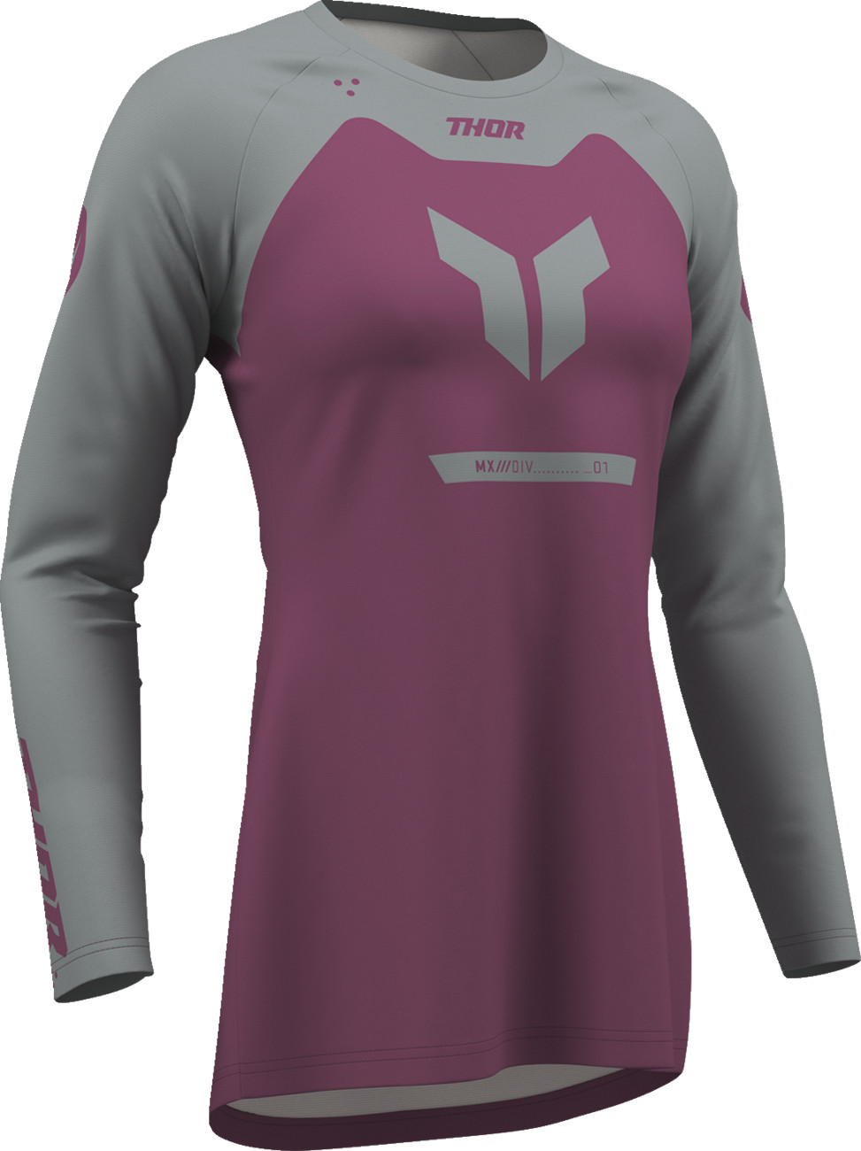 Thor Women's Ridemode Menace Jersey Purple/Gray Small (2911-0378)