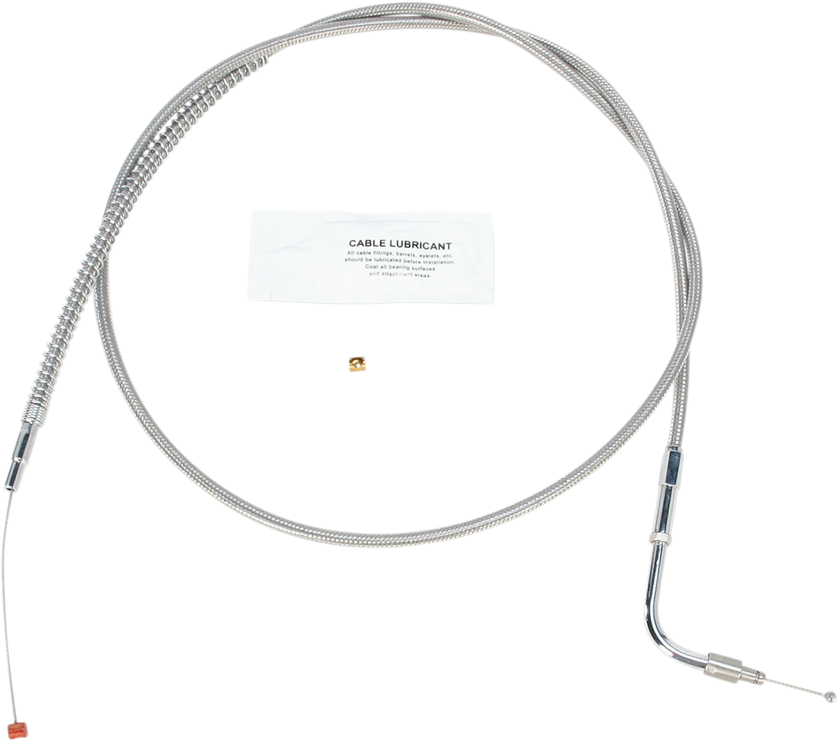 Barnett Stainless Steel Idle Cable For Harley FLHR 1996-2001