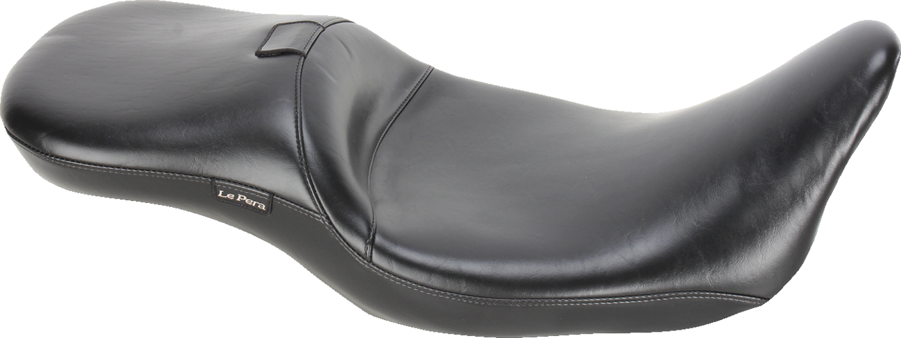 Le pera Maverick Daddy Long Legs Seat - With Backrest - Black - Smooth - FL '08-'23 Harley Davidson