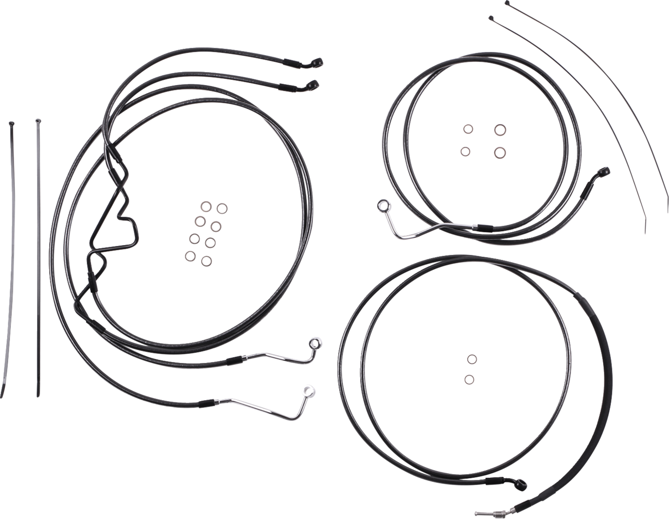 Magnum shielding Black Pearl™ Designer Handlebar Installation Kit - 8" - '17-'20 FLTR Harley Davidson