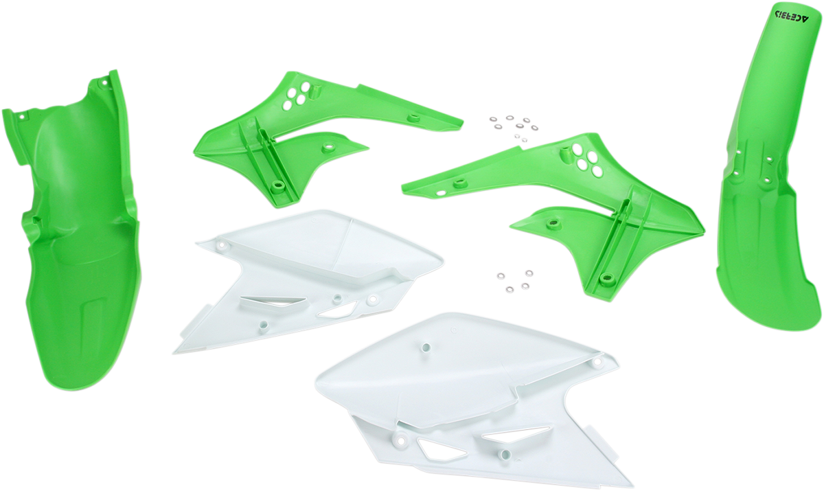 Acerbis Standard Body Kit - '08 OEM Green/White - KX 450 F "06-'08 2006-2008 Kawasaki KX450F