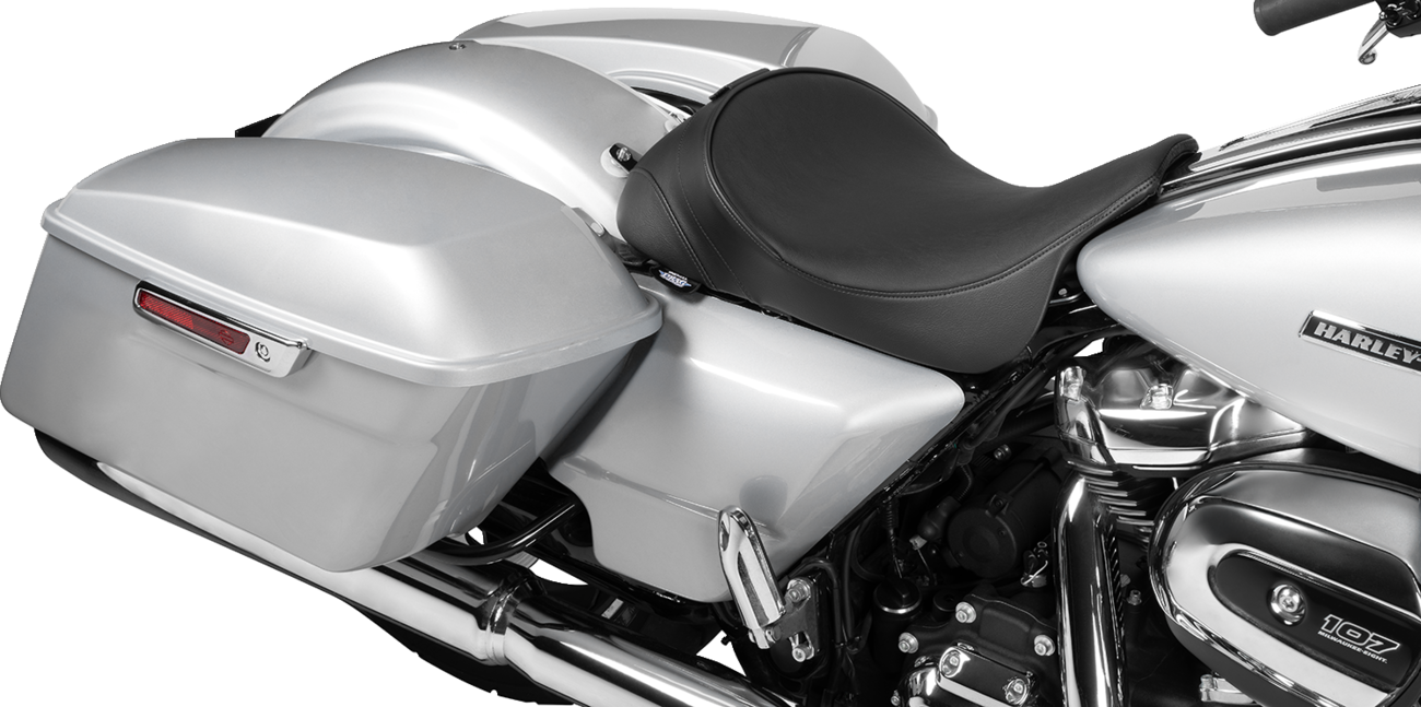 Drag specialties seats Solo Front Seat - Smooth - w/ Backrest Option - FL '08-'23 Harley Davidson