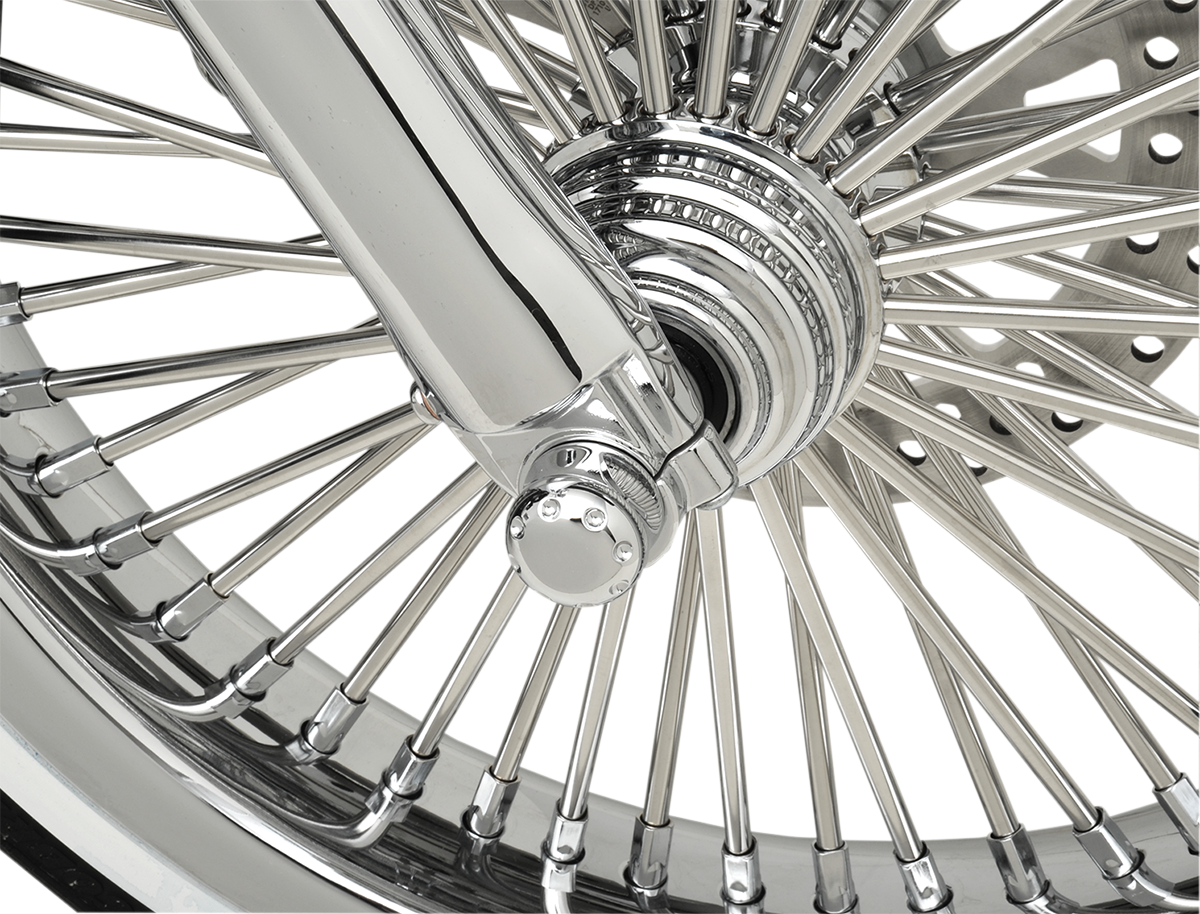 Covingtons Dimpled Front Axle Caps For Harley Touring 2008-2025
