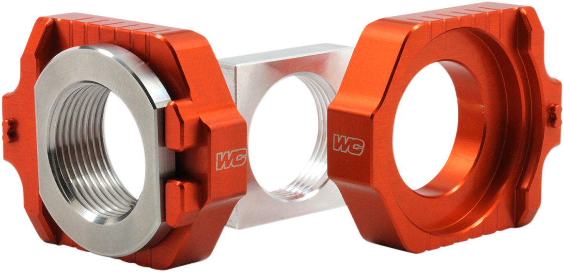 Works connection Elite Axle Block Kit - Orange Husqvarna/KTM/Gas Gas