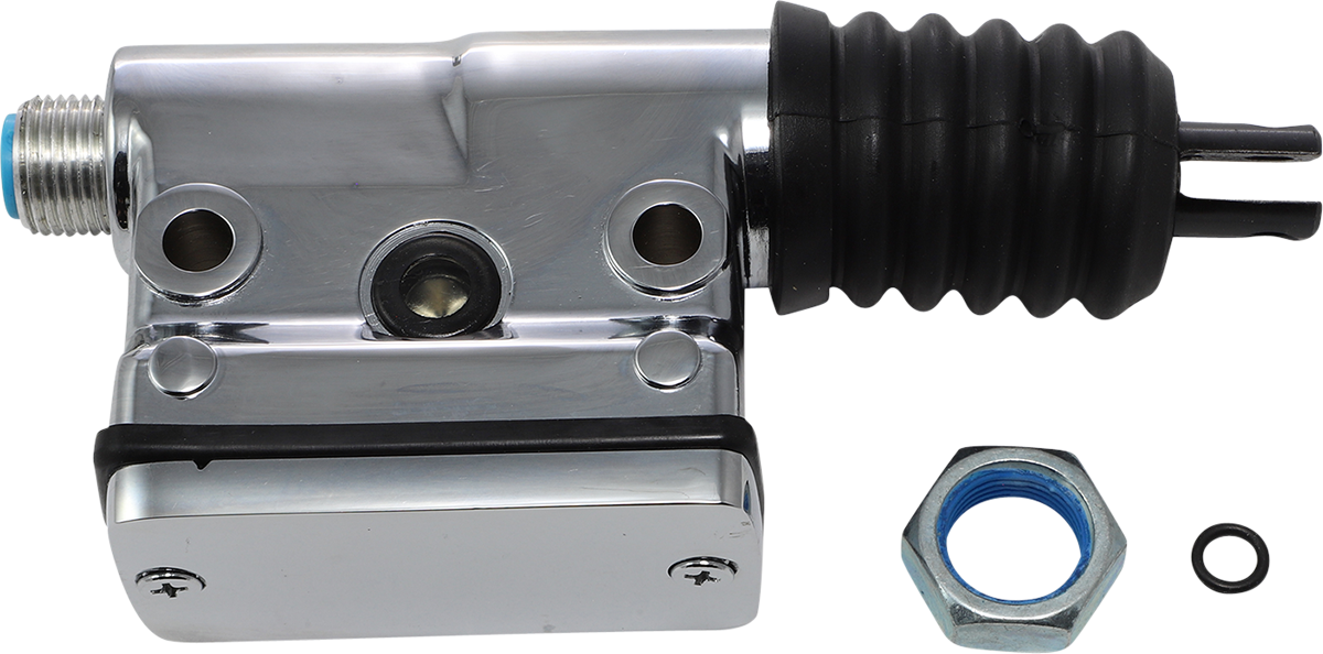 Drag specialties Master Cylinder - Rear - Kelsey - Chrome Harley Davidson