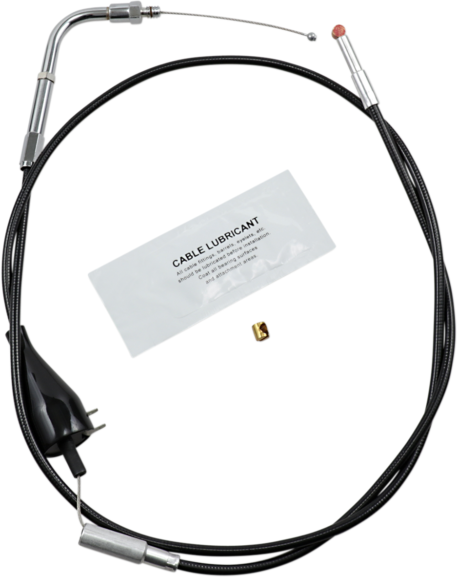 Barnett Black Vinyl Idle Cable For Harley Touring With Cruise 1990-1995