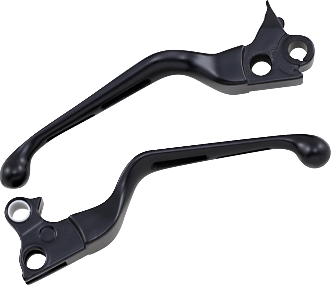 Drag specialties Slotted Wide Blade Lever Set - Black Harley Davidson