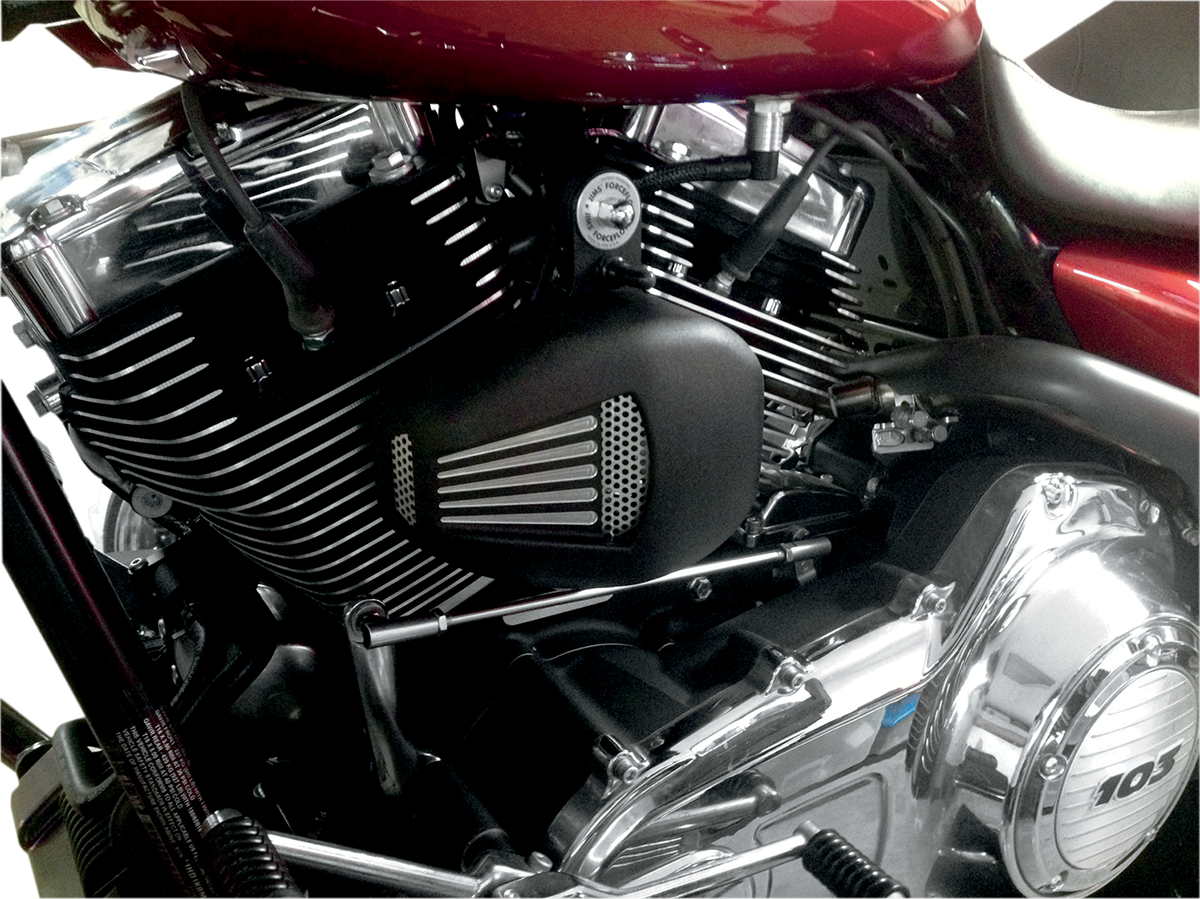 Jims Forceflow Cylinder Head Cooler Kit - Black - Twin Cam Touring Harley Davidson