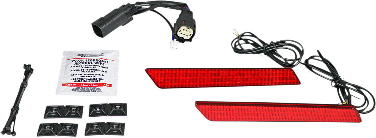 Custom Dynamics Dual Color Saddlebag Latch Lights For Harley Road King / CVO Touring 2014-2022