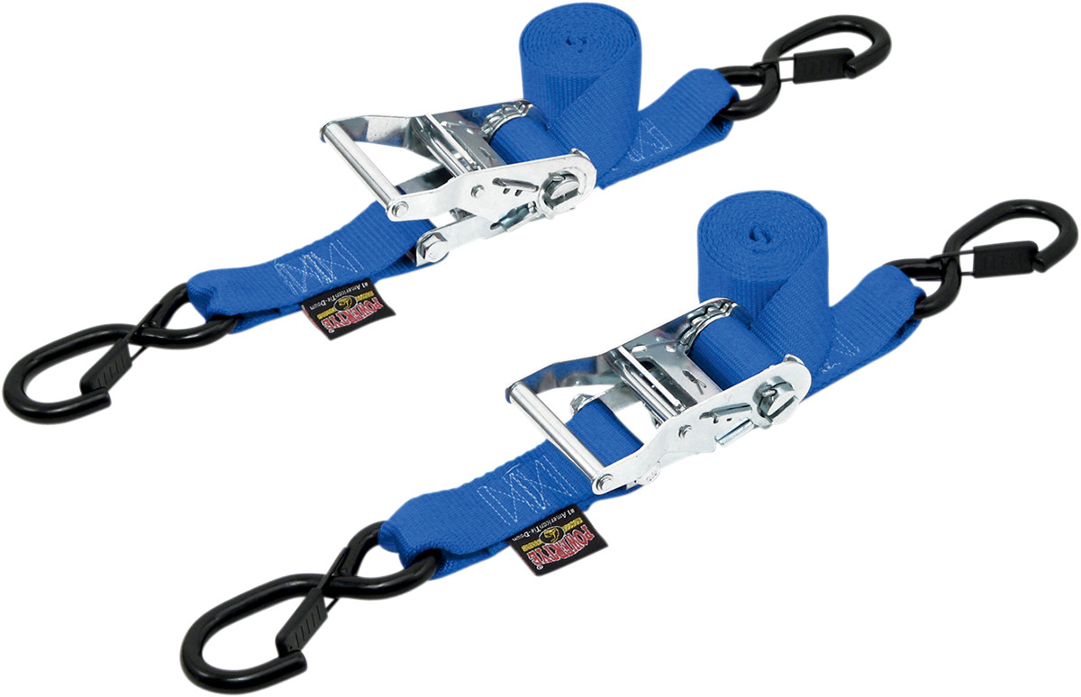 PowerTye 1.5" Fat Strap Ratchet Tie-Downs