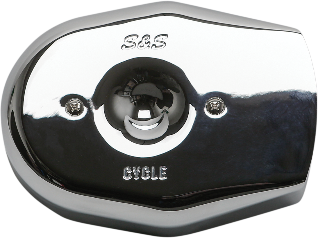S&S Chrome Stealth Tribute Two Throat Intake Air Cleaner Filter Cover for Harley