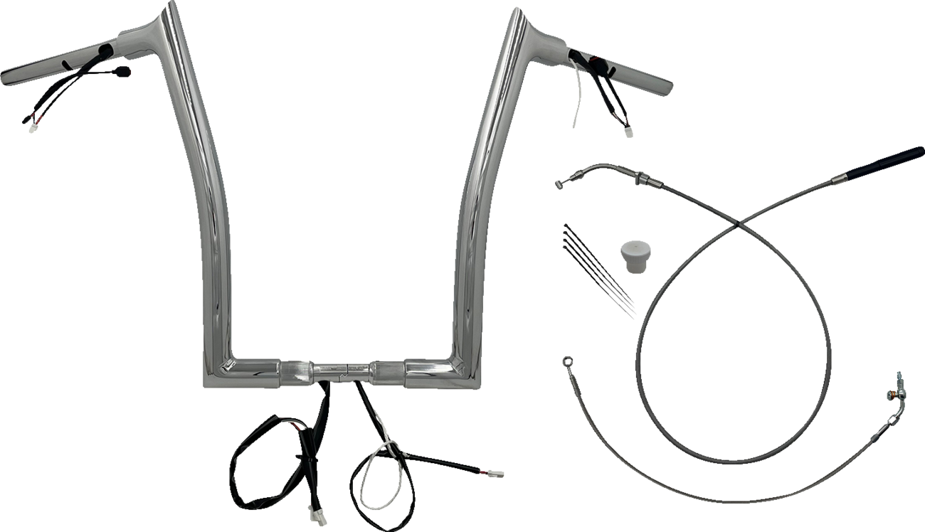 FAT BAGGERS INC. 1-1/2" EZ Install Pointed Top Handlebar