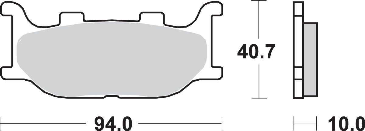 SBS HS Street Excel Sintered Front Brake Pads